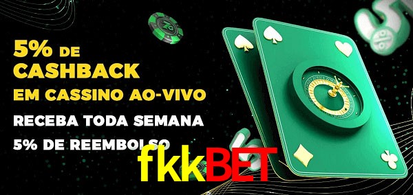 Promoções do cassino ao Vivo fkkbet
